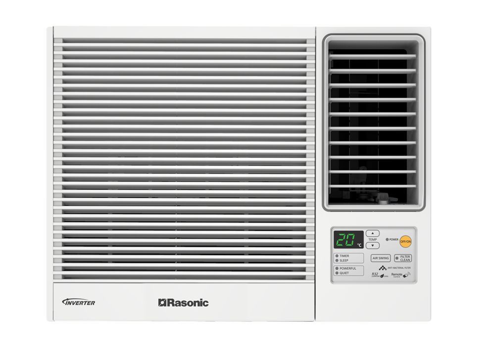 (image for) Rasonic RC-HZ120Z 1.5HP Inverter Heating/Cooling Window Air Conditioner (Remote Control)