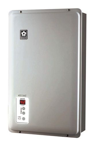 (image for) Sakura H100RF 10L/min Back flue Gas Water Heater (Silver/LP Gas)