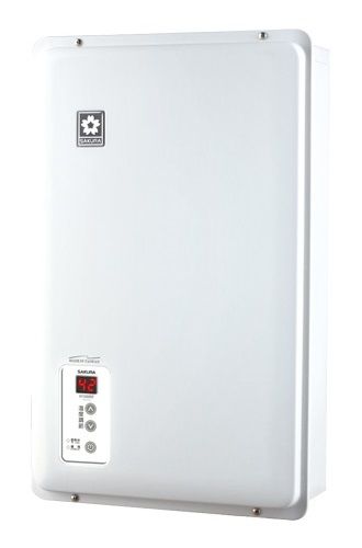 (image for) Sakura H100TF 10L/min Top flue Gas Water Heater (White)