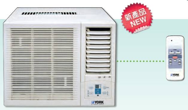(image for) York YHUEE07C5R-III 3/4 HP Window Heat-pump Air-Con with Remote - Click Image to Close