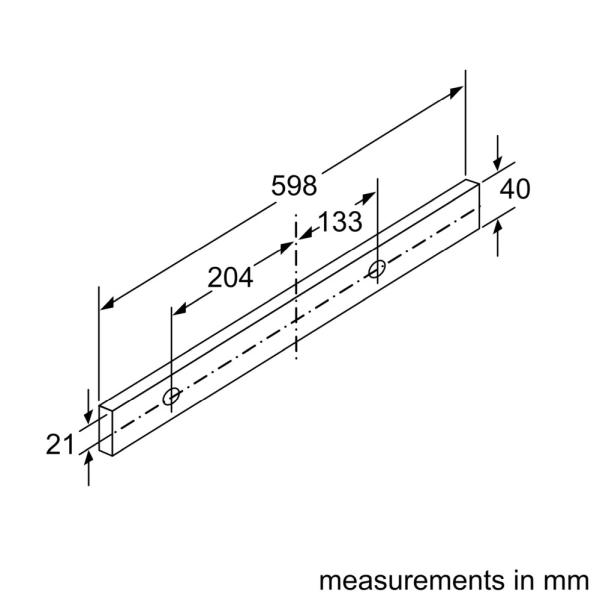 (image for) Bosch DFS067A51B 24" Telescopic Cooker Hood (Silver metallic colour)