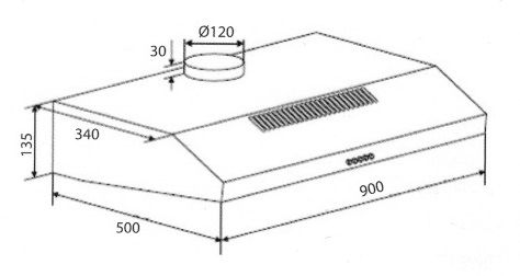 (image for) Candy CFT92/3X 36-inch Cookerhood