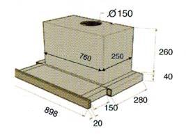 (image for) Cristal T900GT 36" Telescopic-type Cookerhood (Made in Italy) - Click Image to Close