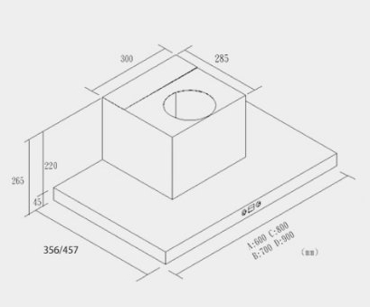 (image for) German Pool RHS-6328 24" Chimney-type SMART SENSE Rangehood (Gesture Control, Thermal Activation, Heated Self Cleaning)