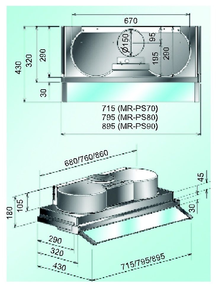 (image for) Misoko MR-PS80 32" Japanese Rangehood - Click Image to Close