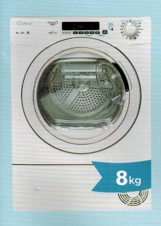 (image for) Candy GVSC8DE-S 8kg Condenser Dryer - Click Image to Close