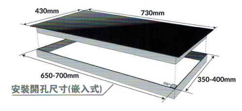 (image for) ElectriQ QIC-D2802 2800W Built-in Twin Zone Induction Cooker - Click Image to Close