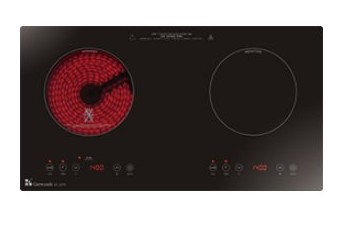 (image for) Garwoods EC-2078 Twin-Burner Ceramic Electric / Induction Hob - Click Image to Close