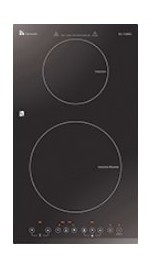(image for) Garwoods EC-7238IC Twin-burner Induction Cooker (Charcoal Grey Glass)