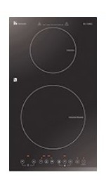 (image for) Garwoods EC-7238IC Twin-burner Induction Cooker (Black Glass)