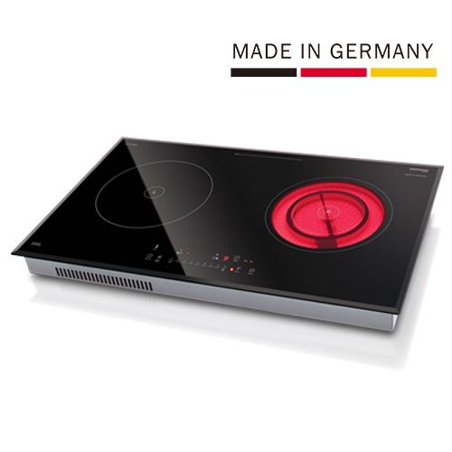 (image for) German Pool DIH-146DB 4600W Built-in Twin-hob Induction-Ceramic Hybrid Cooker