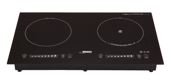 (image for) Giggas GL-9888 2800W Twin-Burner Built-in Induction/Infra-red Cooker - Click Image to Close