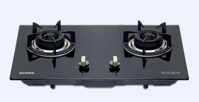 (image for) Misoko MS-703(TG) Built-in Double-Burner Gas Hob (Town Gas) - Click Image to Close