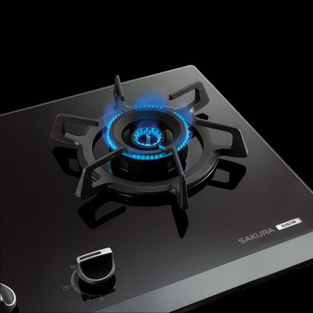 (image for) Sakura G2923B Built-in Twin Burner Gas Hob (LPG OR TownGas / Made in Taiwan)