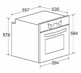 (image for) CRISTAL SYNTHESIS 58-litre Built-in Oven (Made in Italy)