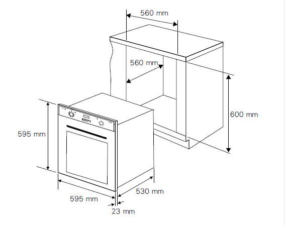 (image for) German Pool EVC-173 73-Litre Built-in Oven - Click Image to Close