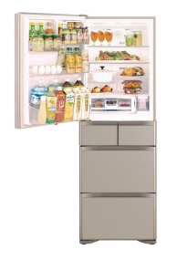 (image for) Hitachi R-G420KHL 401-Litre 5-Door Refrigerator (Left hinge door) - Click Image to Close