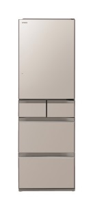 (image for) Hitachi R-HWS480KHL 470-Litre 5-Door Refrigerator (Left hinge door) - Click Image to Close
