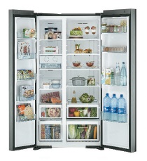 (image for) Hitachi R-S700PH0 595-Litre Side-by-Side Refrigerator - Click Image to Close