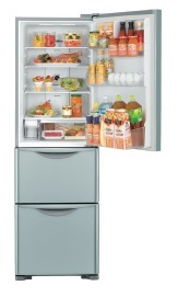Hitachi R-SG32KPHX 315-Litre 3-Door Refrigerator (Crystal Mirror / Right Hinge)