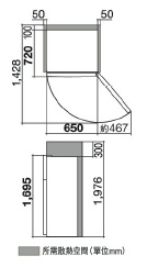 (image for) Hitachi R-VX441PH9 367-Litre 2-Door Refrigerator
