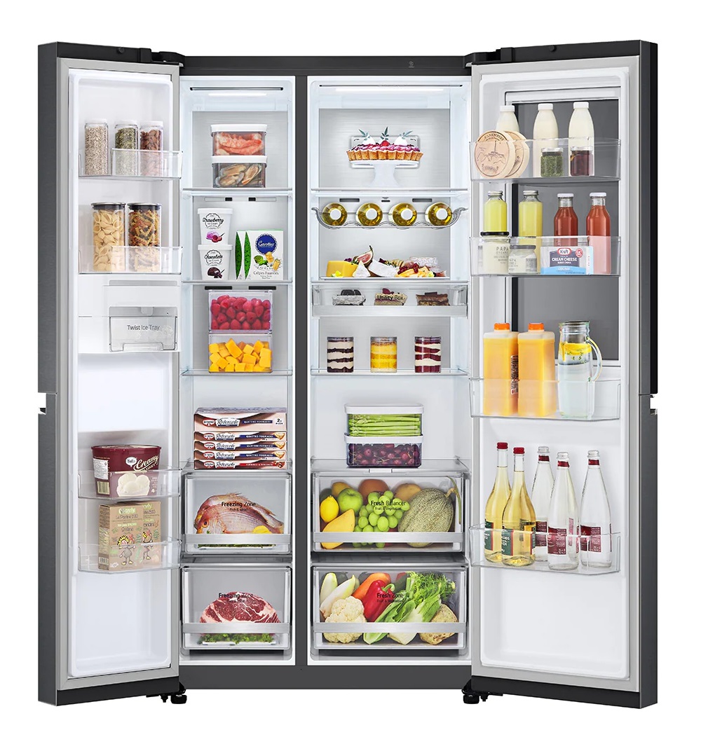 (image for) LG S651MC78A 647L Slim French Door Fridge with Inverter Linear Compressor