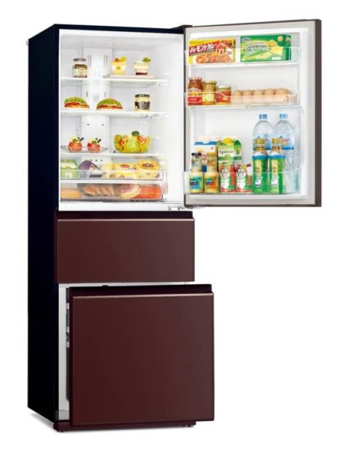 (image for) Mitsubishi MR-CGX41EN 326L 3-door Refrigerator - Click Image to Close