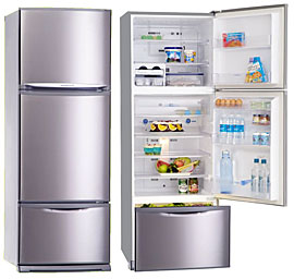 (image for) Mitsubishi MR-V45X 385-Litre 3-Door Refrigerator - Click Image to Close