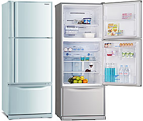 (image for) Mitsubishi MR-V50B 412-Litre 3-Door Refrigerator - Click Image to Close