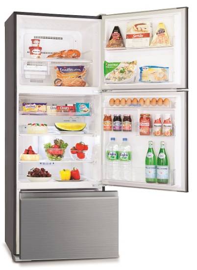 (image for) Mitsubishi MR-V50EH 412-Litre 3-Door Refrigerator - Click Image to Close