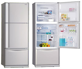 (image for) Mitsubishi MR-V50X 412-Litre 3-Door Refrigerator - Click Image to Close