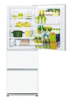 (image for) Panasonic NR-C340GH-W3 368L ECONAVI 3-door Refrigerator (Snow White / Bottom freezer)