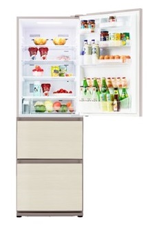 (image for) Panasonic NR-C370GH-N3 398L ECONAVI 3-door Refrigerator (Champagne Gold / Bottom freezer)
