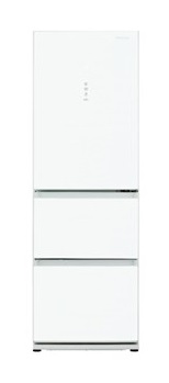 (image for) Panasonic NR-C370GH-W3 398L ECONAVI 3-door Refrigerator (Snow White / Bottom freezer)