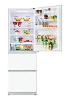 (image for) Panasonic NR-C370GH-W3 398L ECONAVI 3-door Refrigerator (Snow White / Bottom freezer)