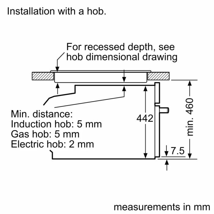 (image for) Bosch CDG714XB1W 38L Built-in Oven with Steam function