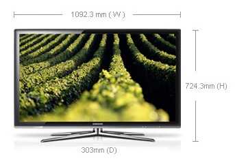 (image for) Samsung UA46C7000WM 46-inch 3D LED TV - Click Image to Close