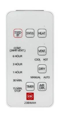 (image for) KDK 23BWAH Window Thermo Ventilator (PTC Remote) - Click Image to Close