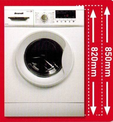 (image for) Brandt BWF710AX 7kg 1000rpm Front-Loading Washer - Click Image to Close