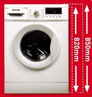(image for) Brandt BWF712AX 7kg 1200rpm Front-Loading Washer - Click Image to Close