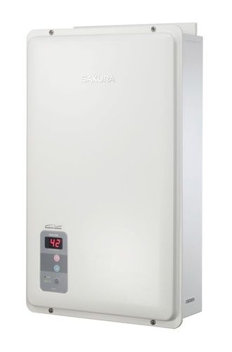 (image for) Sakura H10FF 10L/min Back flue Gas Water Heater (White) - Click Image to Close