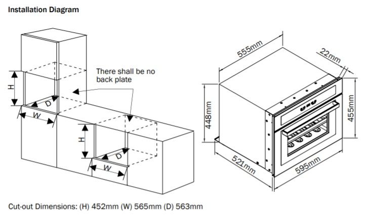 (image for) German Pool WIN-24SB 24-Bottle Built-in Wine Cellar - Click Image to Close